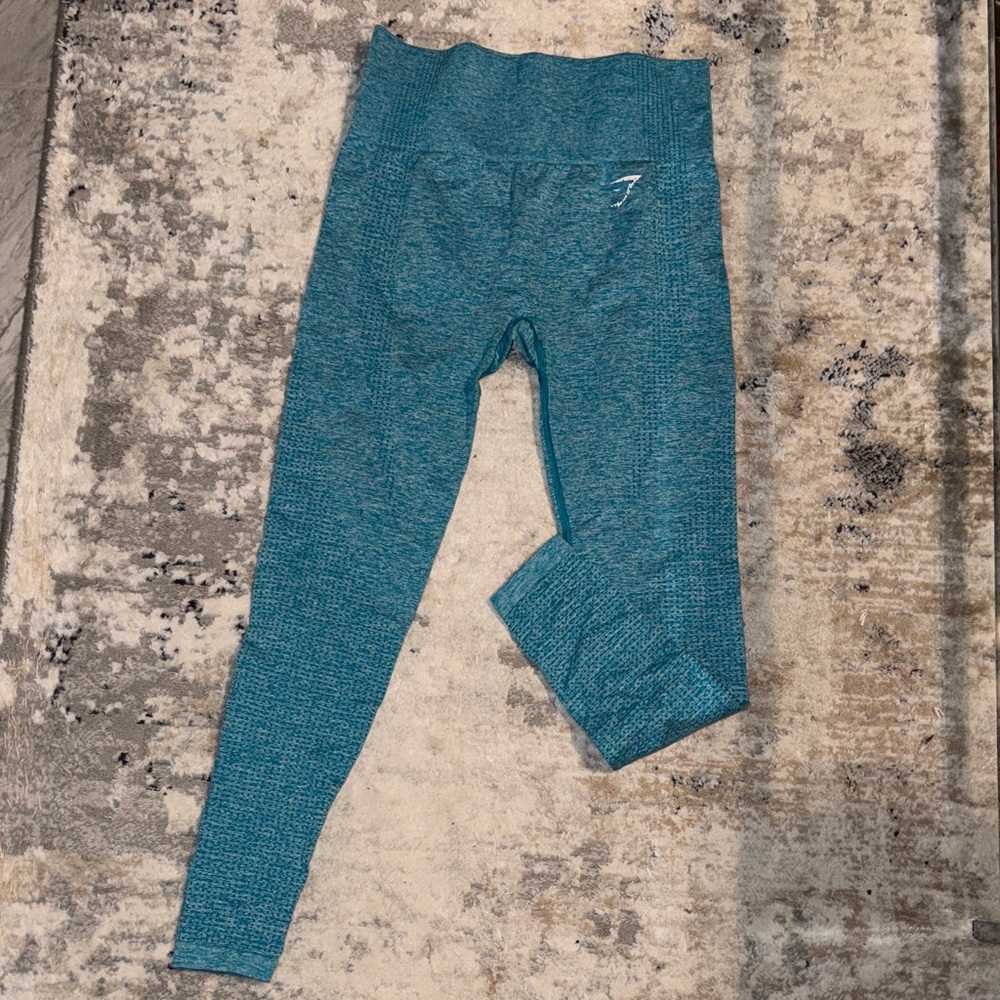 Gymshark Blue Textured Leggings
